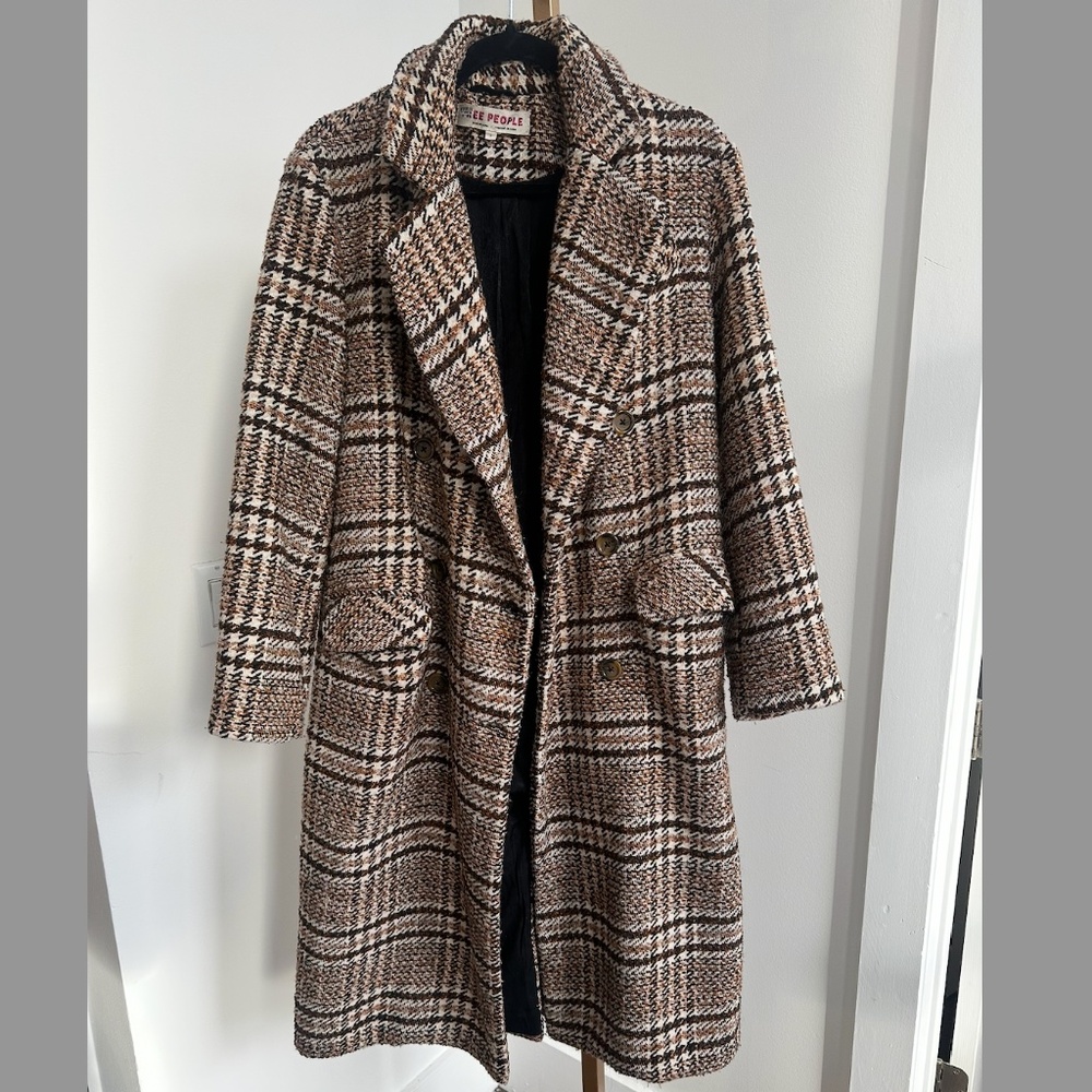 Free People, Plaid Coat, MSRP $ - Picture 2 of 11